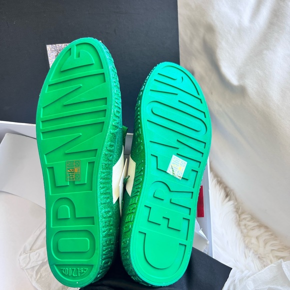 NIB Opening Ceremony green sparkle sneakers - Picture 6 of 12